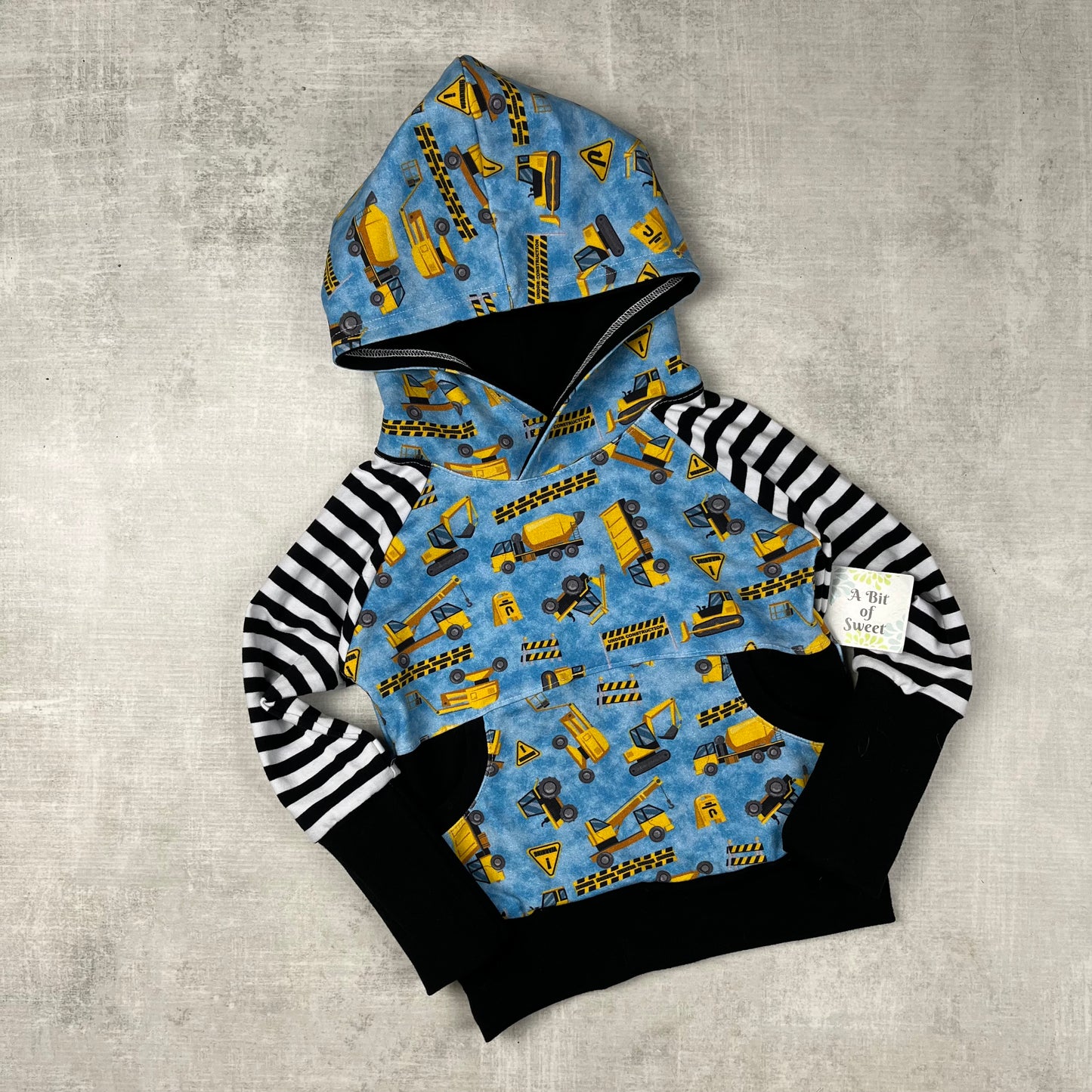 Construction Grow with Me Pocket Hoodie