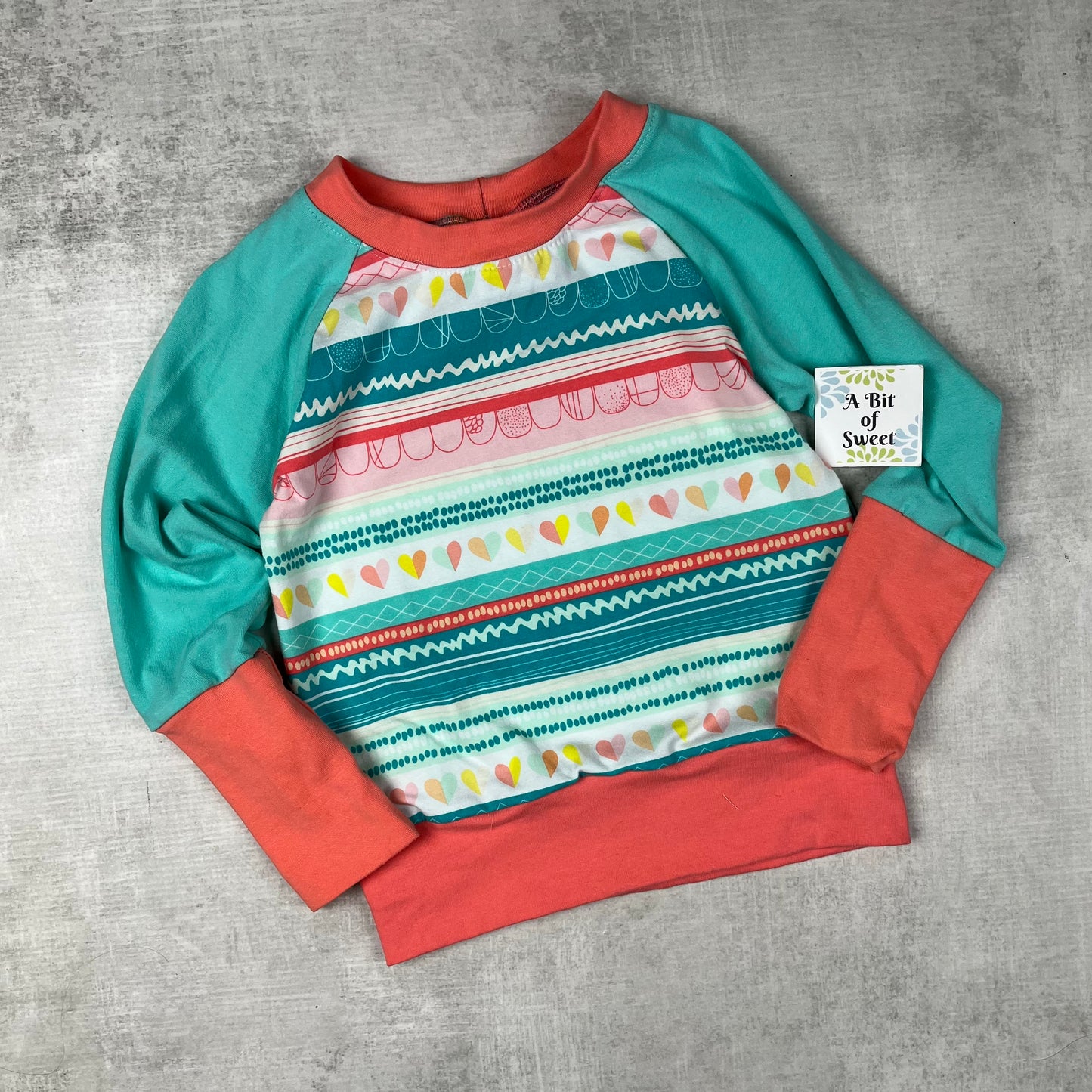 Coral Stripes Grow with Me Long Sleeve Shirt