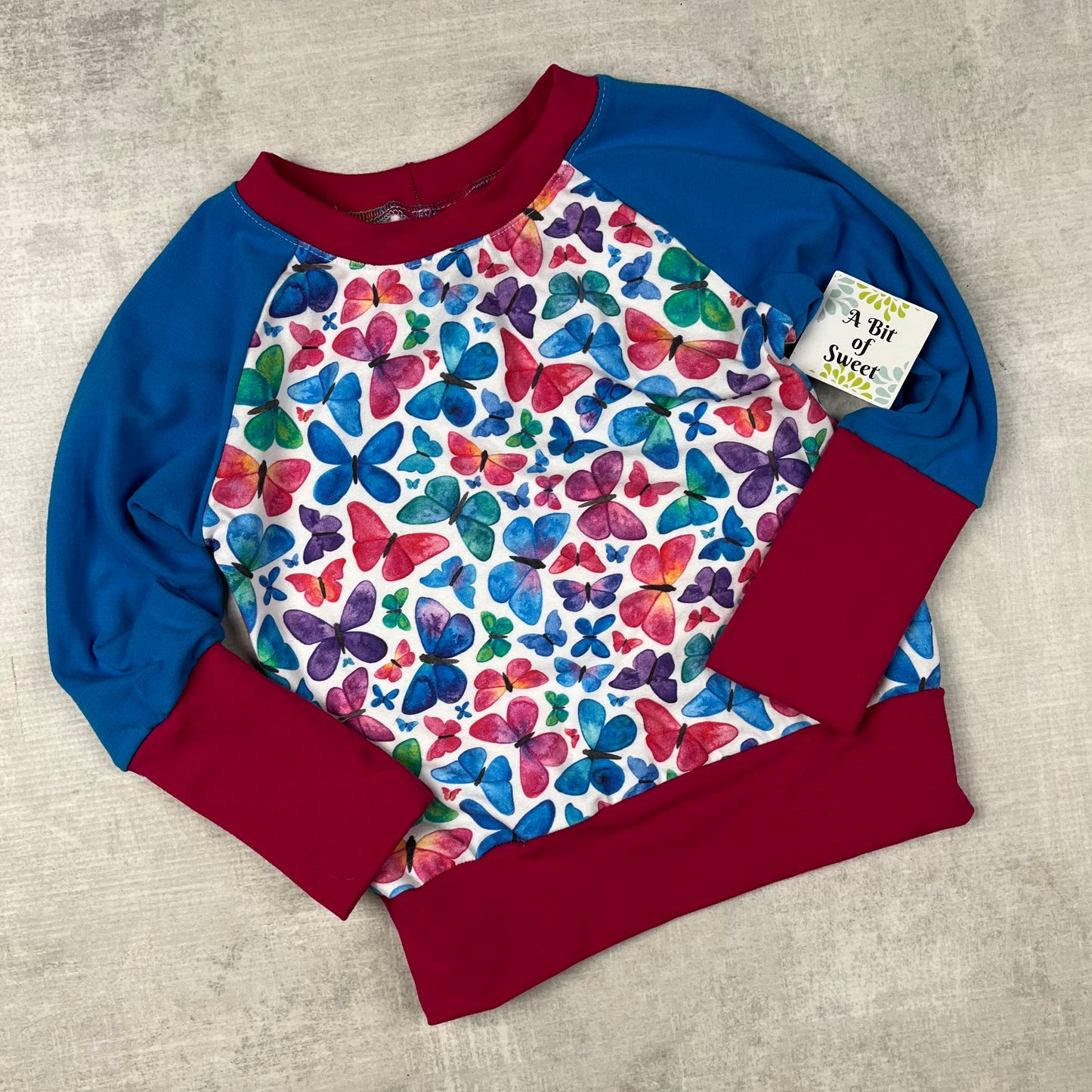 Bright Butterflies Grow with Me Long Sleeve Shirt