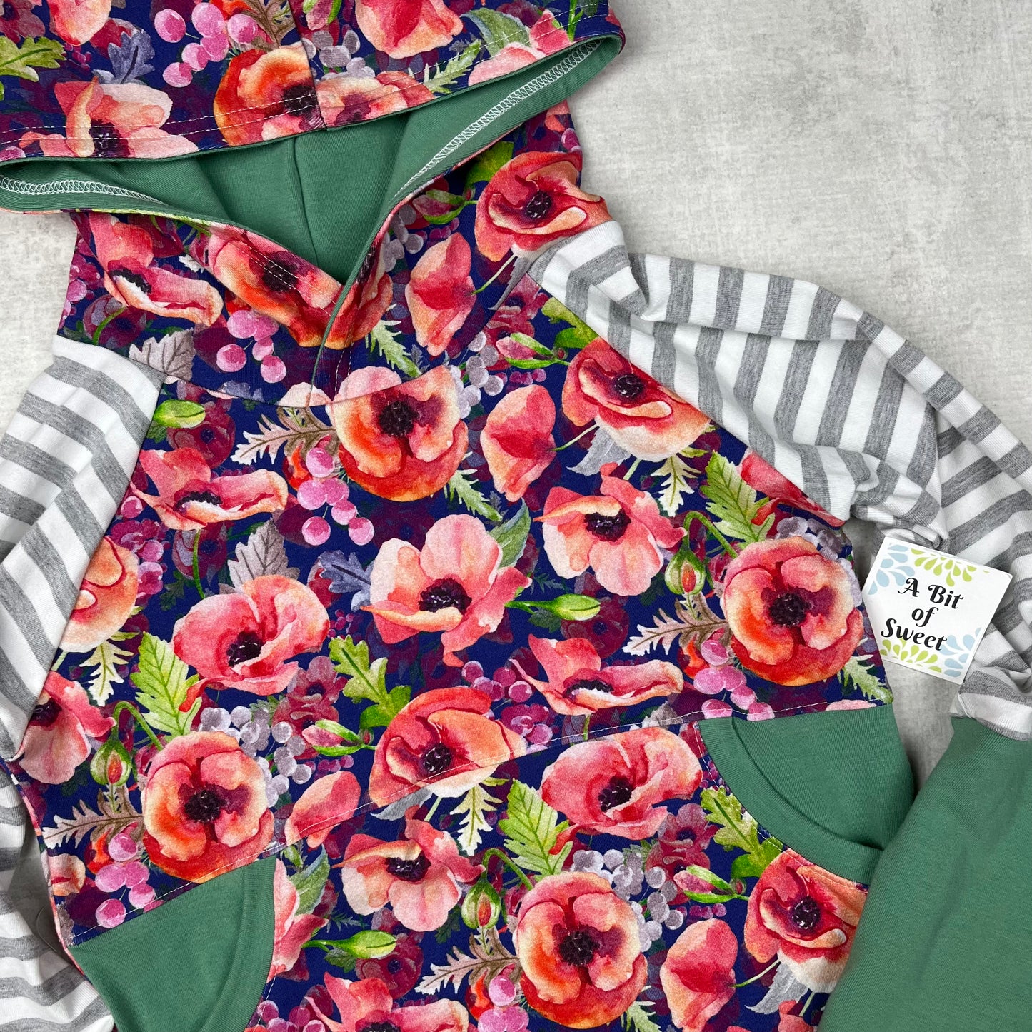 Poppies Grow with Me Pocket Hoodie