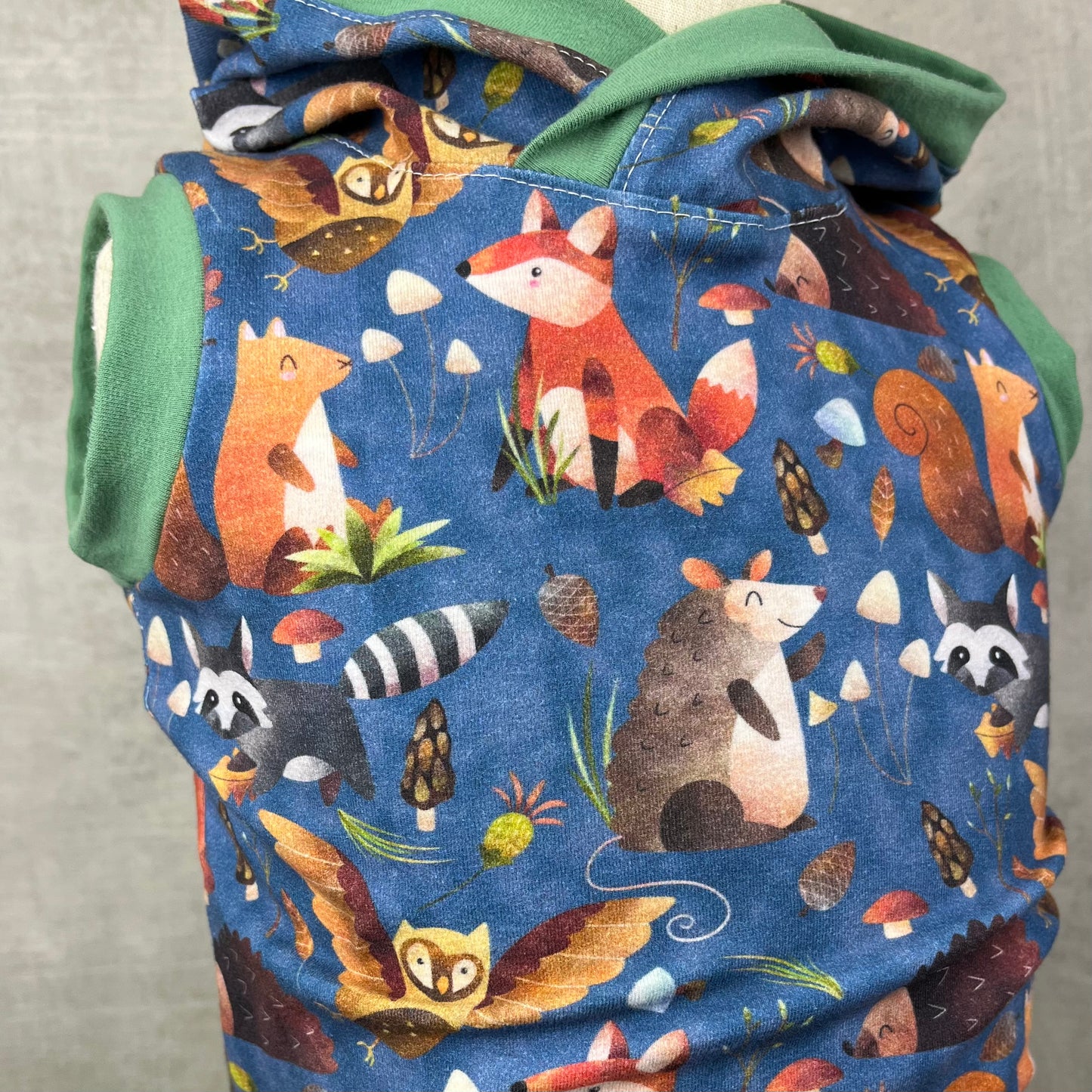 Woodland Animals Grow with Me Tank Hoodie