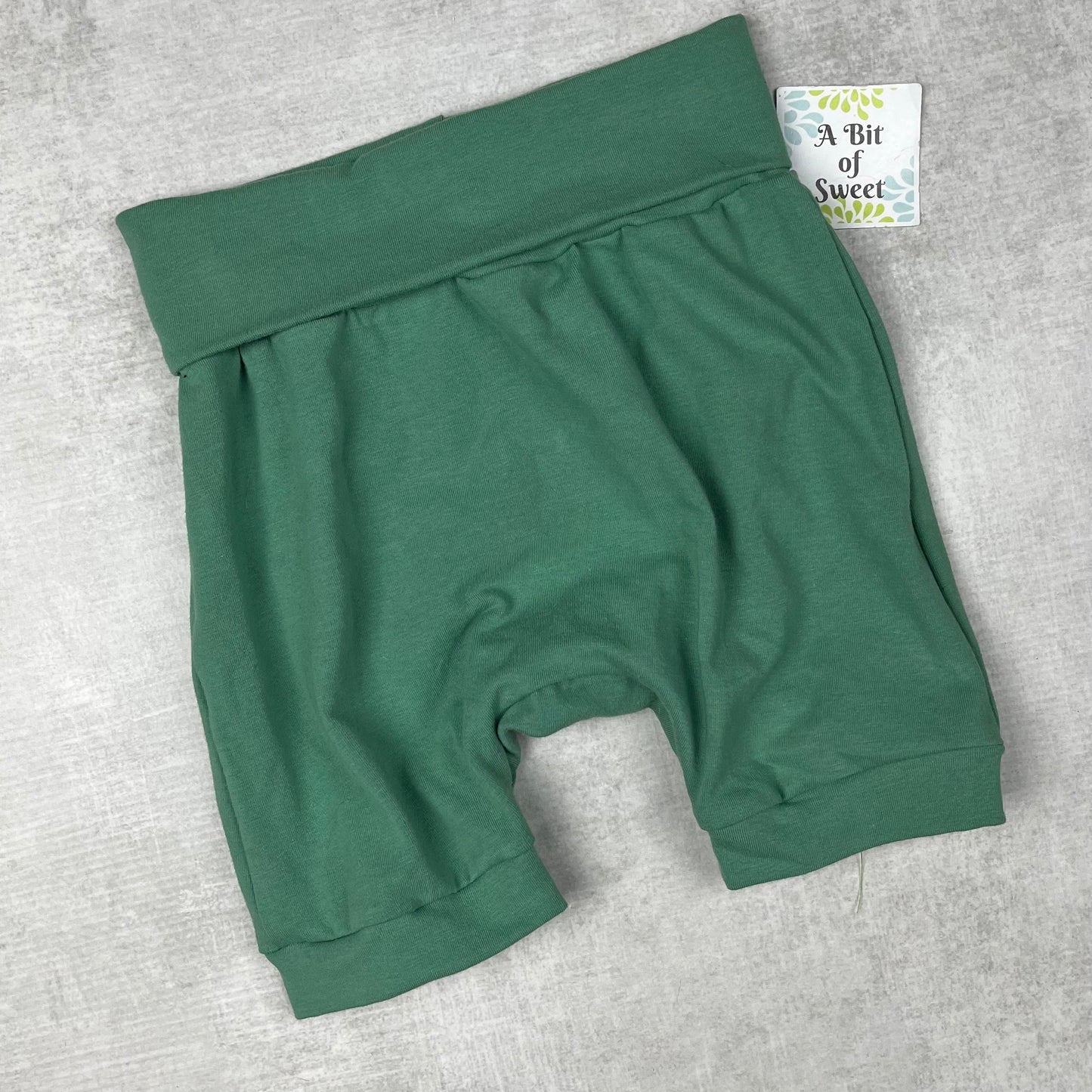 Dark Sage Grow with Me Harem Shorts
