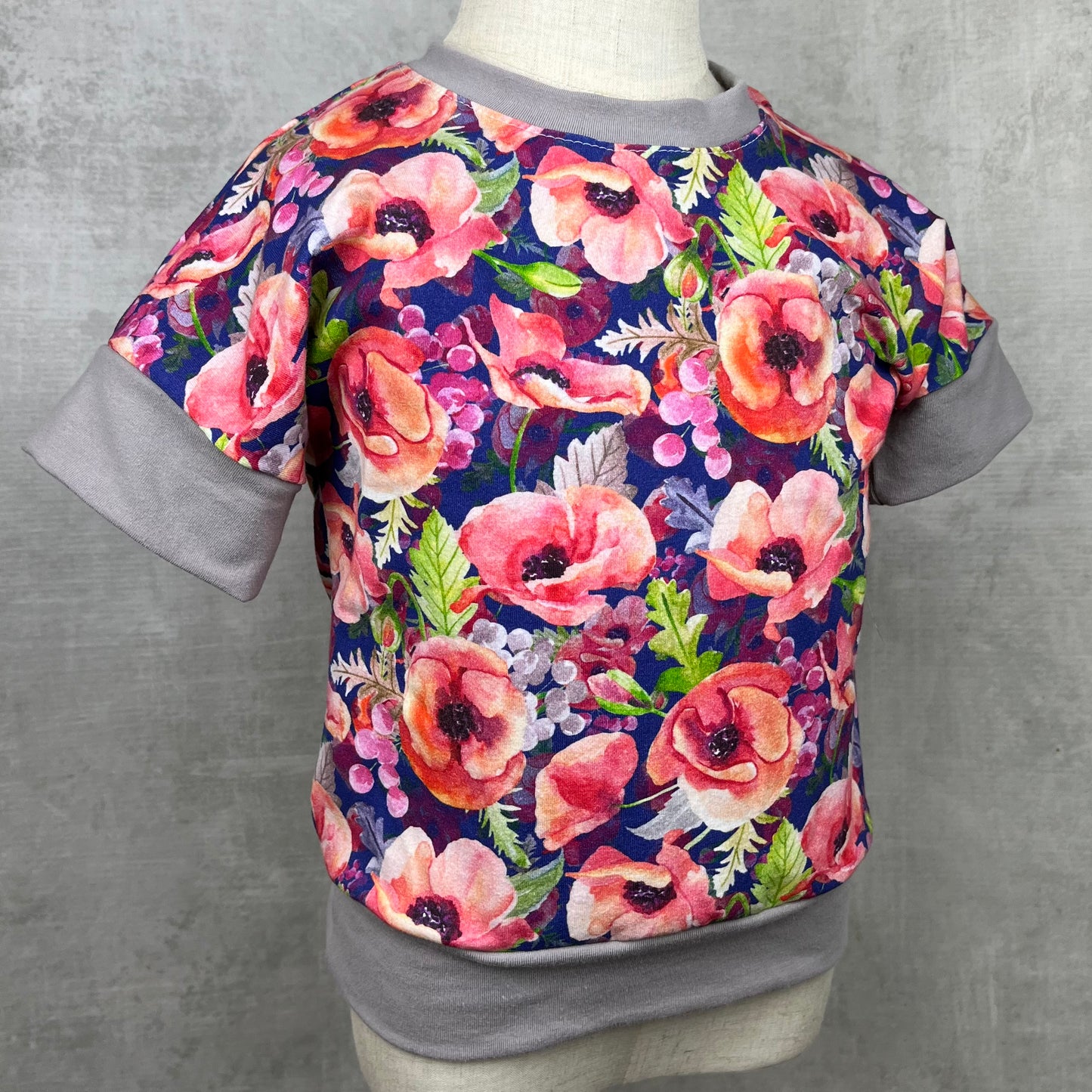 Poppies Grow with Me Dolman Tee