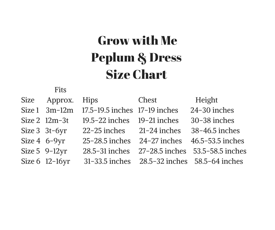 Pollinators Grow with Me Peplum