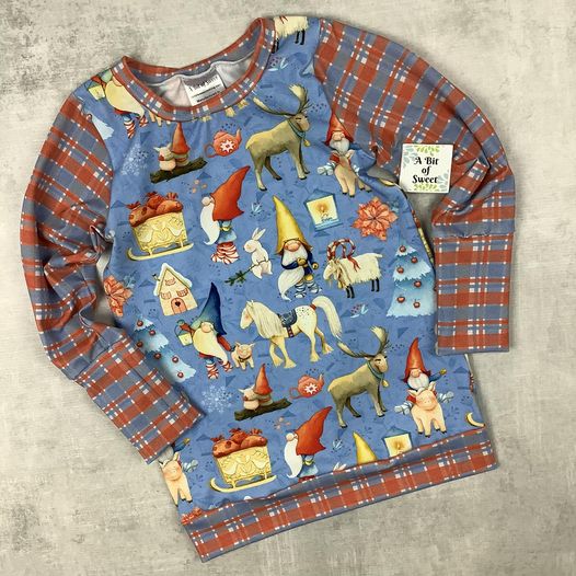 Festive Gnomes Grow with Me A-Line Tunic