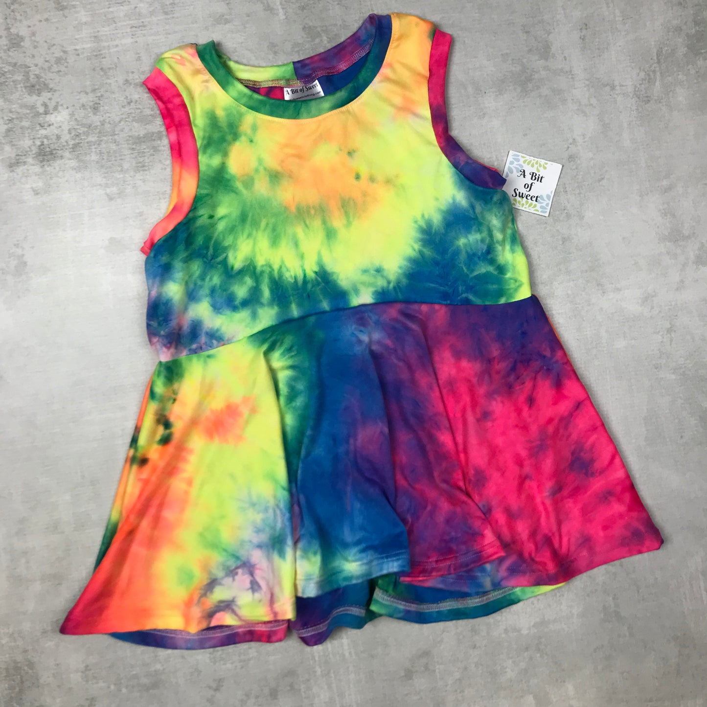 Tie Dye Grow with Me Peplum