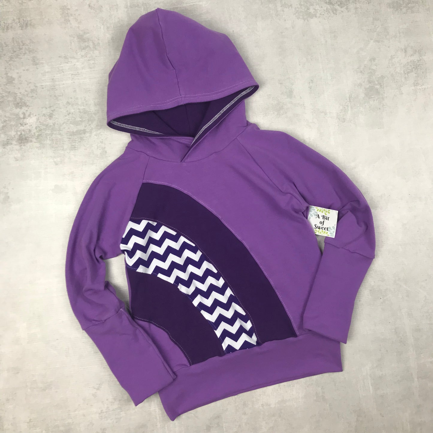 Purple Rainbow Grow with Me Pocket Hoodie