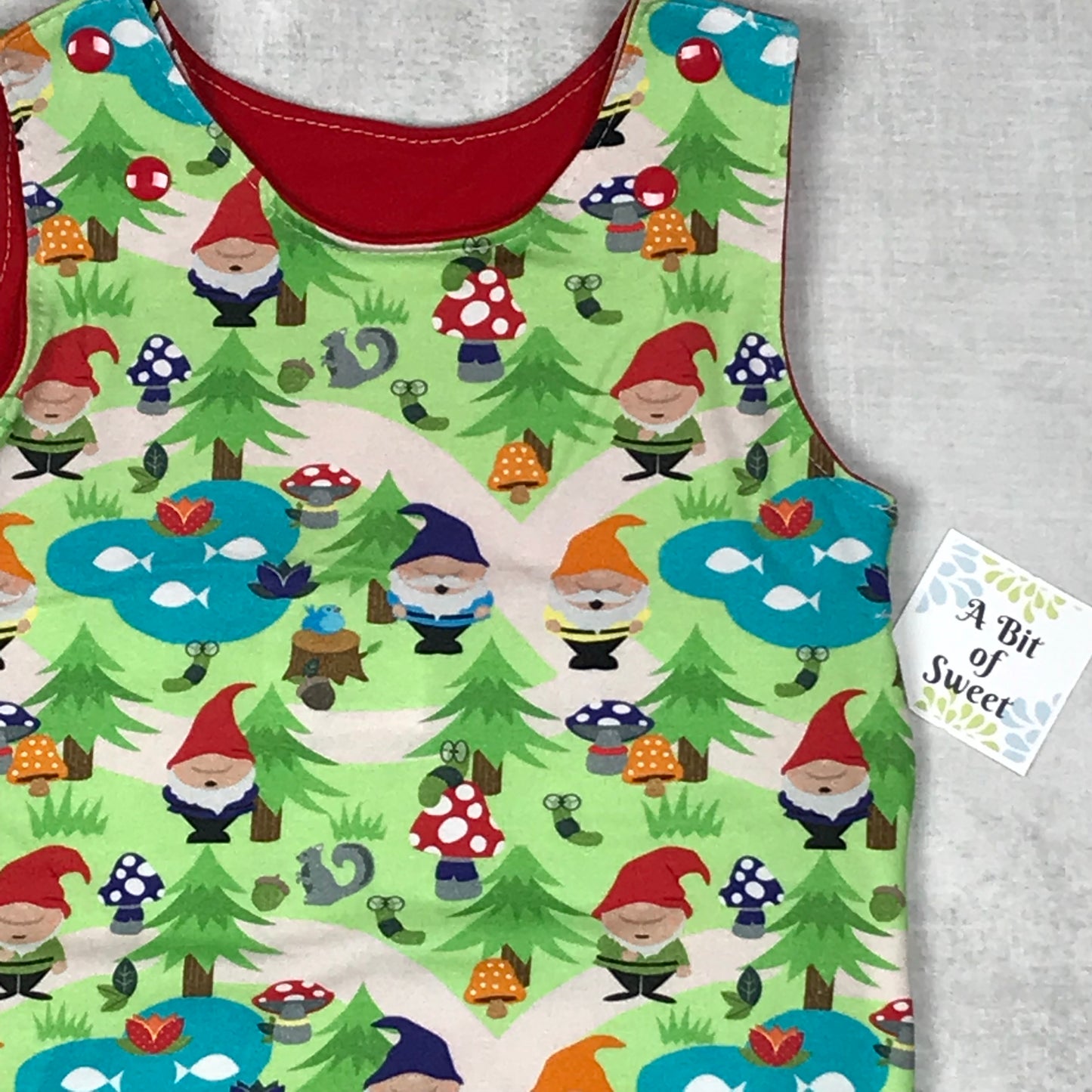 Gnomes Grow with Me Snap Romper Pants