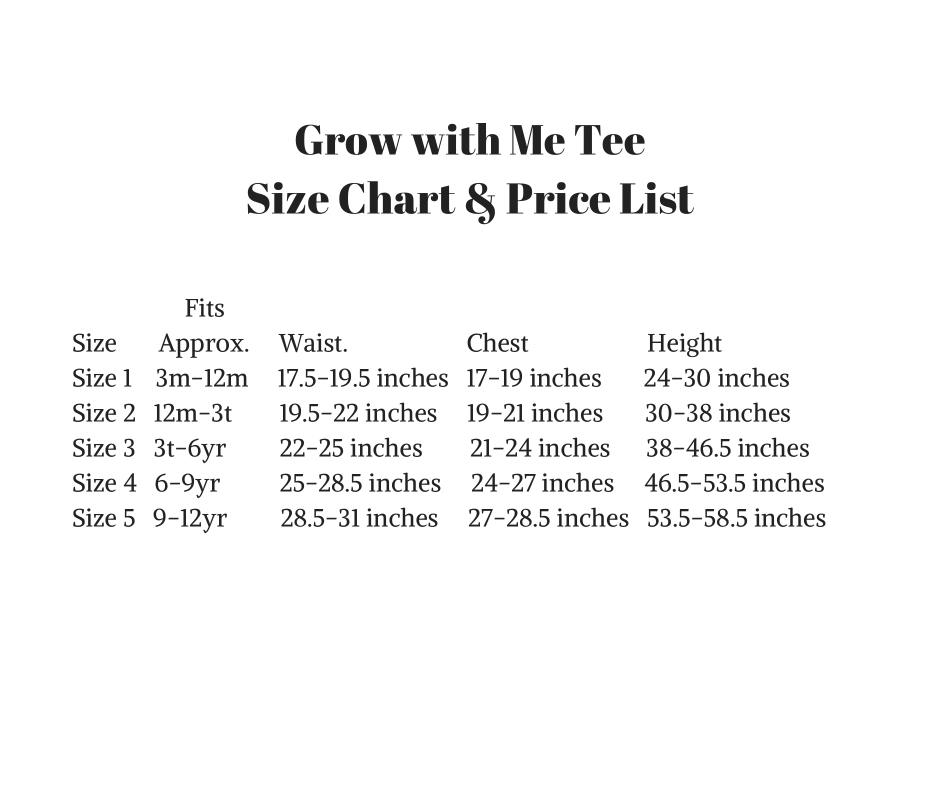 Tire Tracks Grow with Me Tee