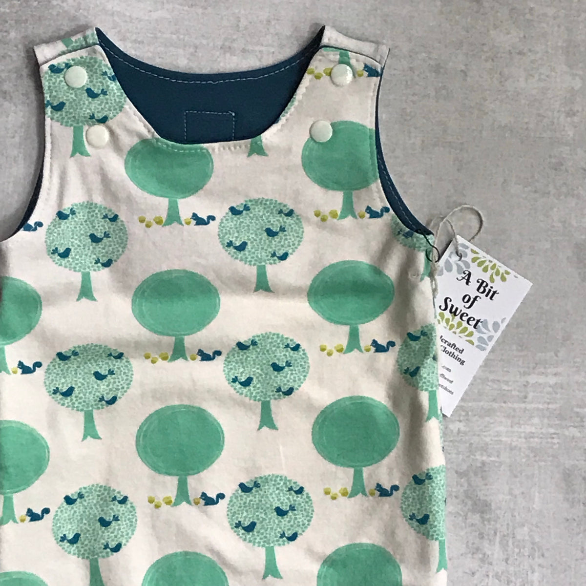 Squirrel Village Grow with Me Snap Romper Pants