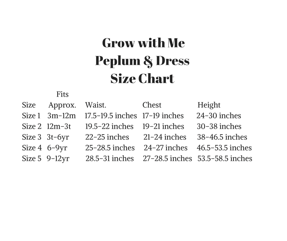 Unicorns Grow with Me Peplum