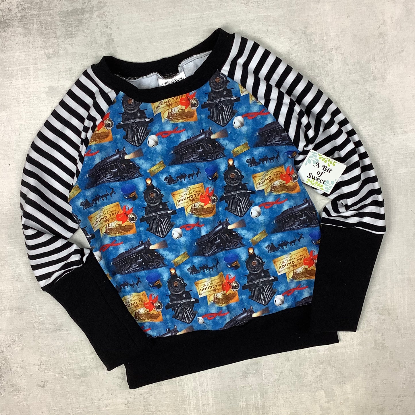 Holiday Train Grow with Me Long Sleeve Shirt