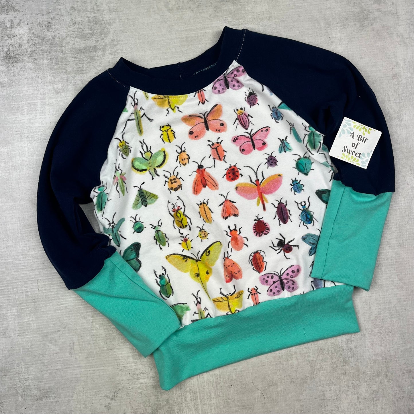 Watercolor Bugs Grow with Me Long Sleeve Shirt