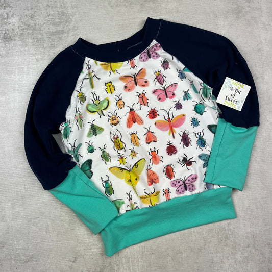 Watercolor Bugs Grow with Me Long Sleeve Shirt