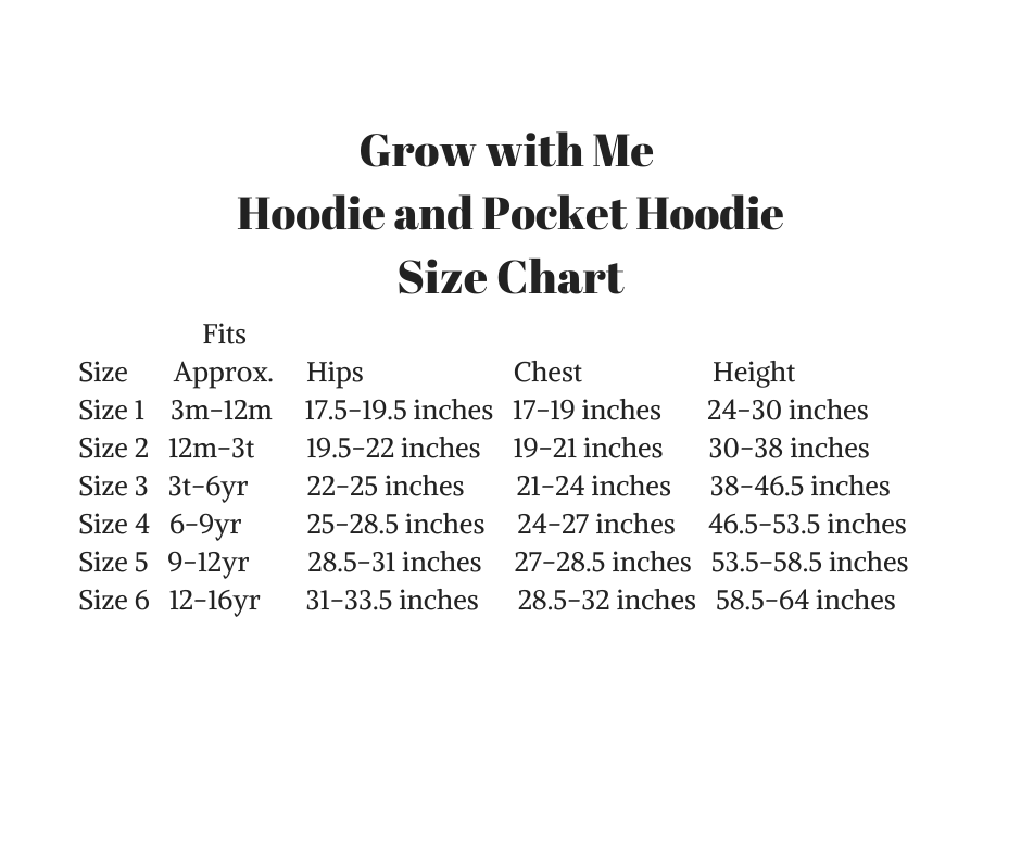 Ms. Hip Pandas Grow with Me Pocket Hoodie