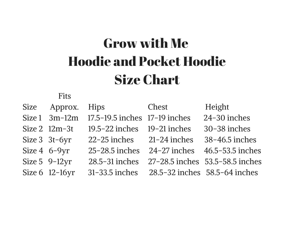 Holiday Train Grow with Me Hoodie