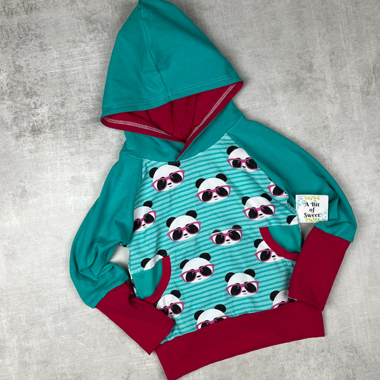 Ms. Hip Pandas Grow with Me Pocket Hoodie