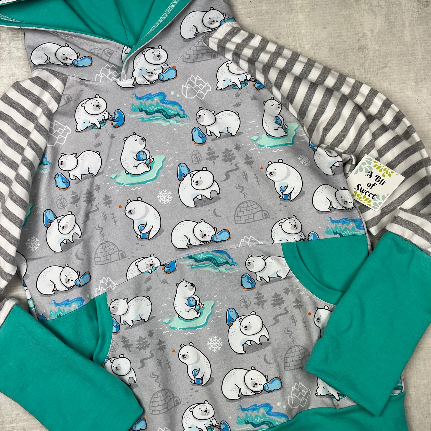 Polar Friends Grow with Me Pocket Hoodie