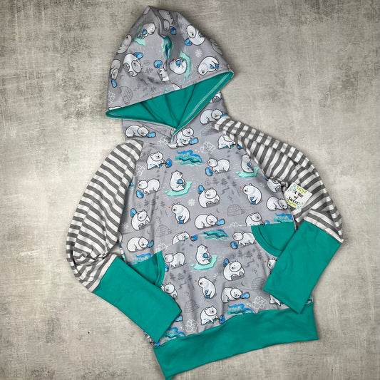 Polar Friends Grow with Me Pocket Hoodie