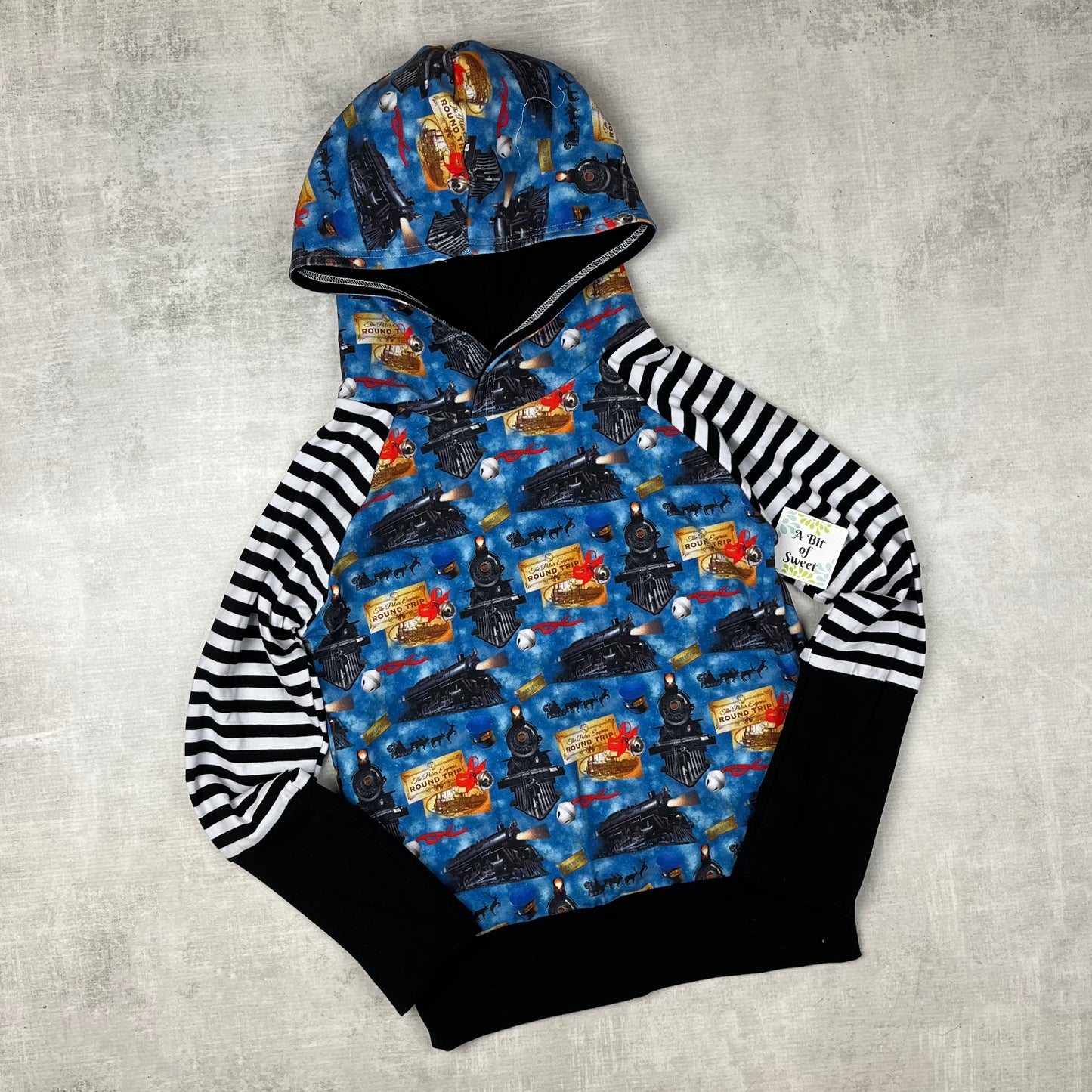 Holiday Train Grow with Me Hoodie