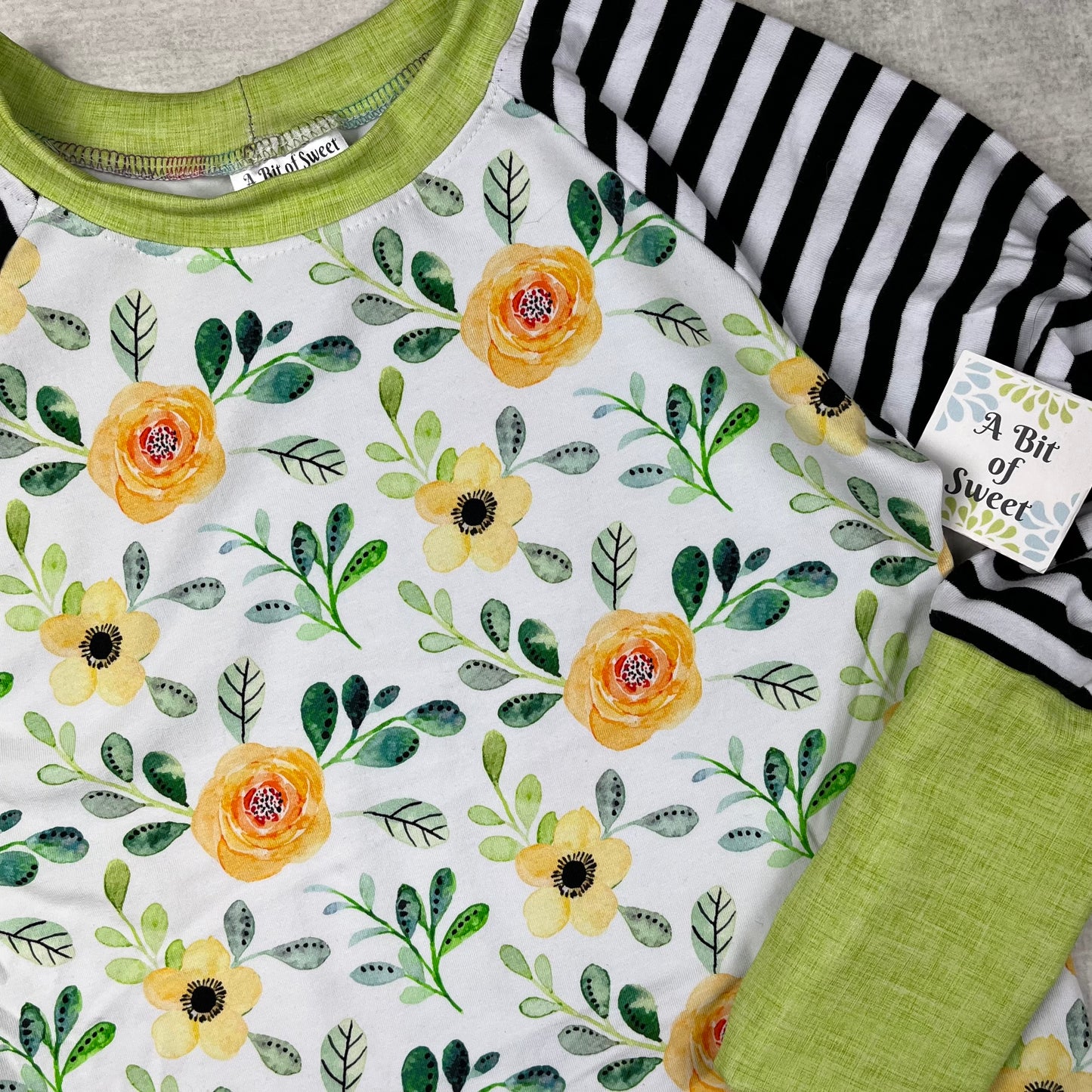 Yellow Floral Grow with Me Long Sleeve Shirt