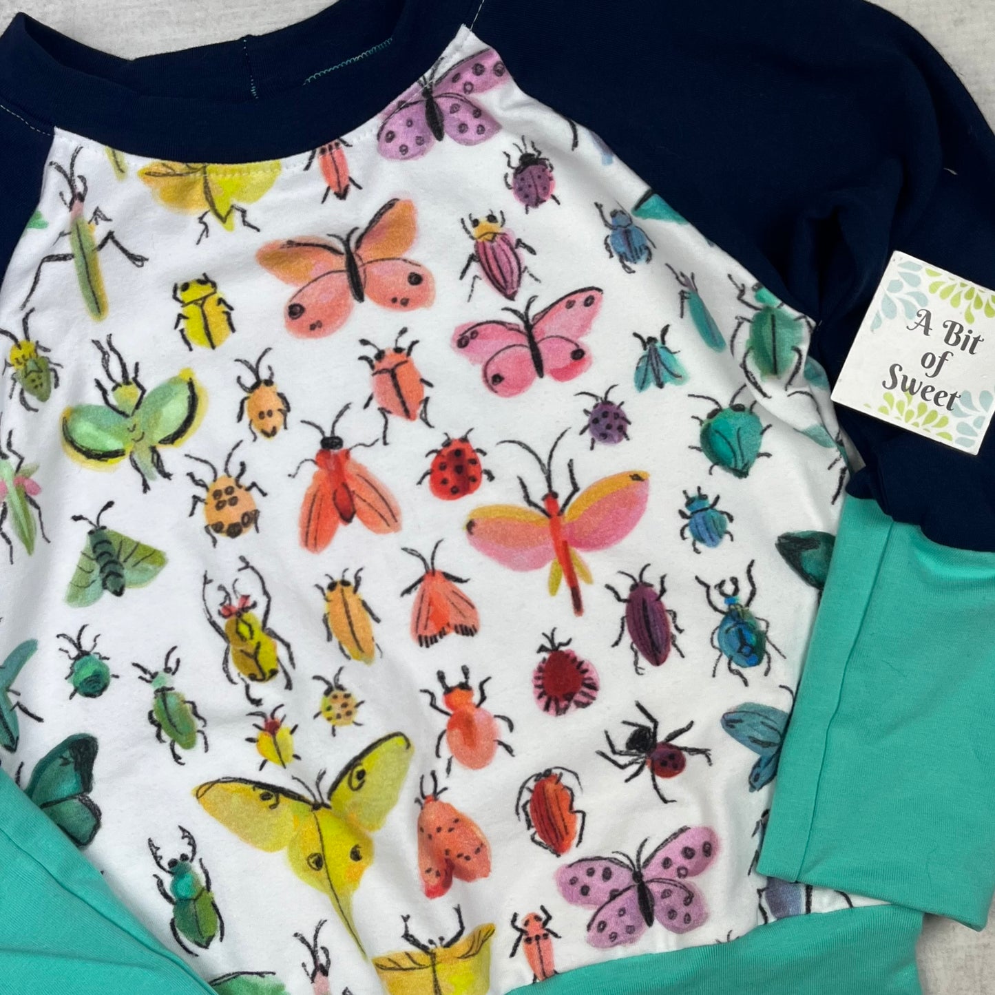 Watercolor Bugs Grow with Me Long Sleeve Shirt