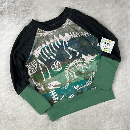 Dino Fossils Grow with Me Long Sleeve Shirt