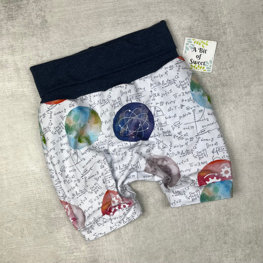 Space Travel Grow with Me Harem Shorts