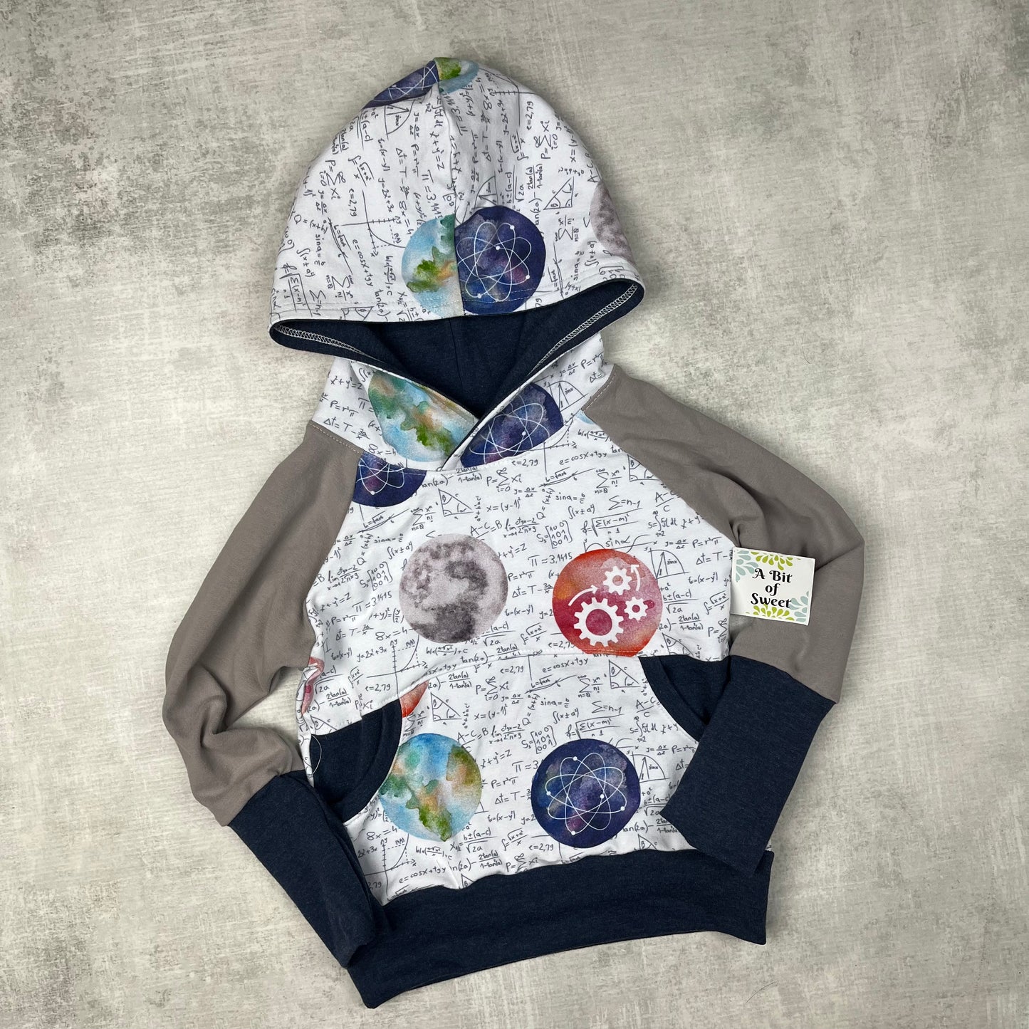 Space top themed hoodie