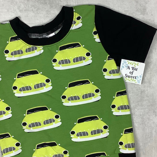 Classic Cars on Green Grow with Me Tee