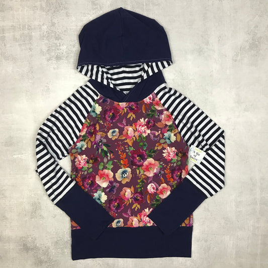 Mauve Floral Grow with Me Hoodie