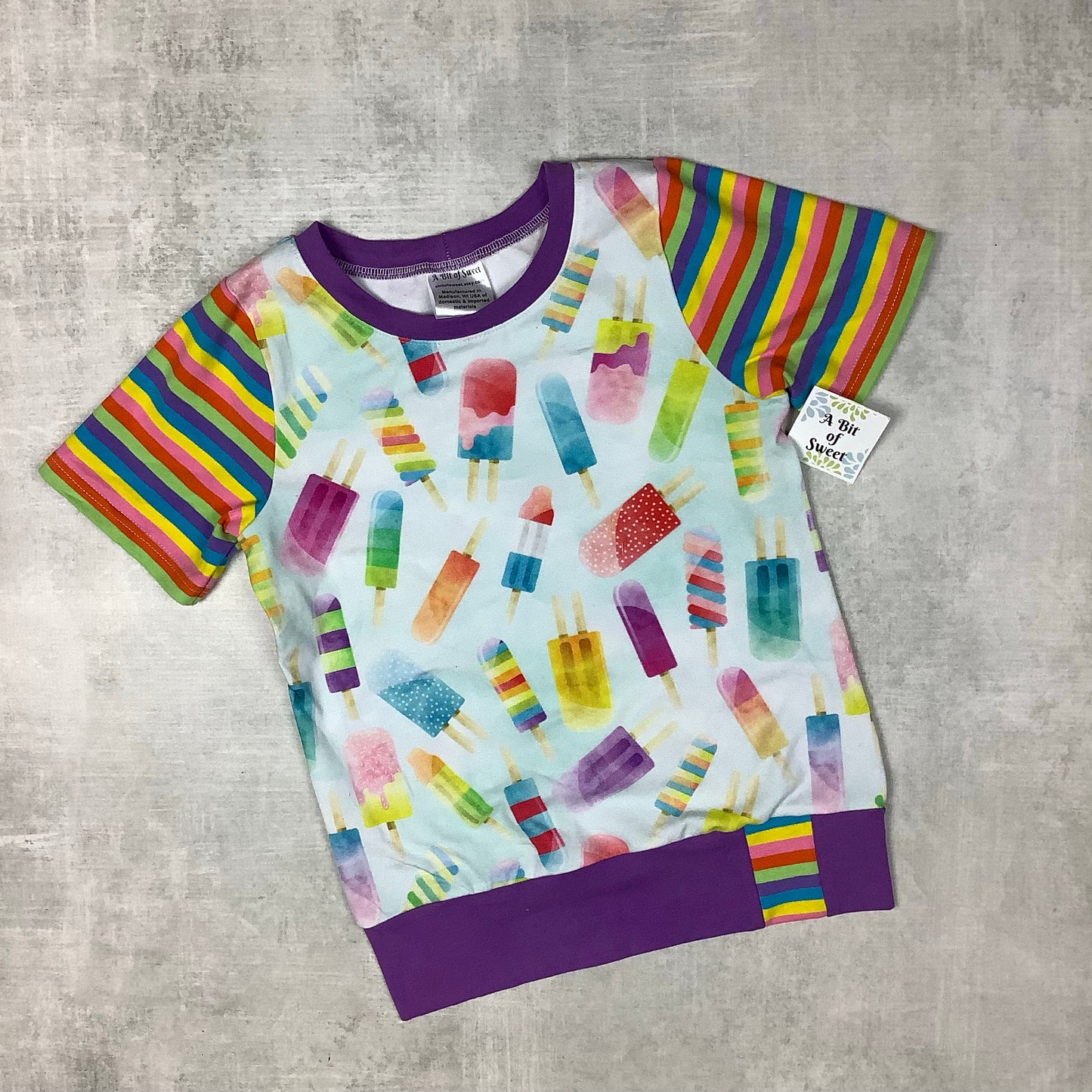 Watercolor Popsicle Grow with Me Tee