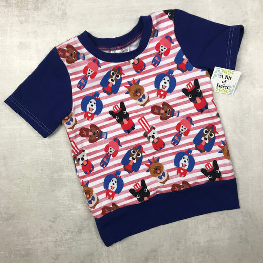Patriotic Doggos Grow with Me Tee