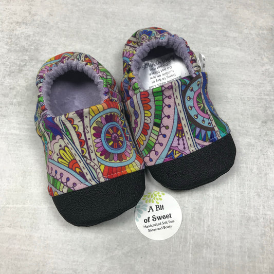 Purple Colorwheel Soft Sole Shoes