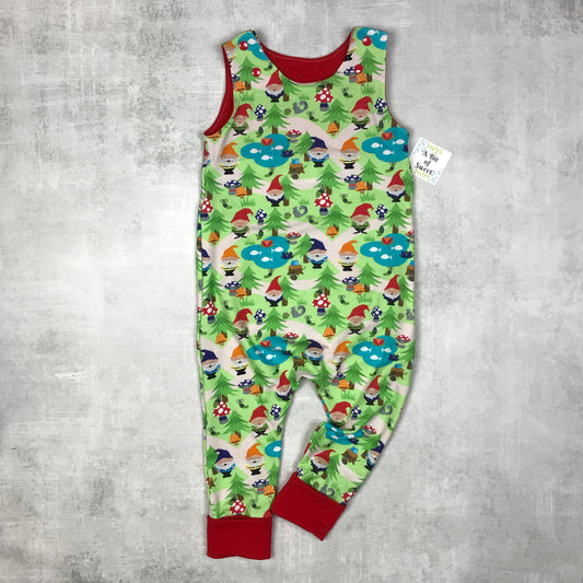Gnomes Grow with Me Snap Romper Pants